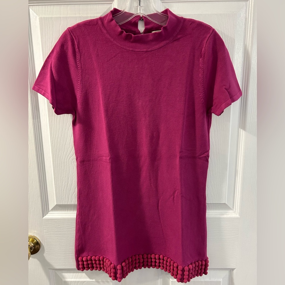 Vintage Escio Short-sleeve Tunic Sweater